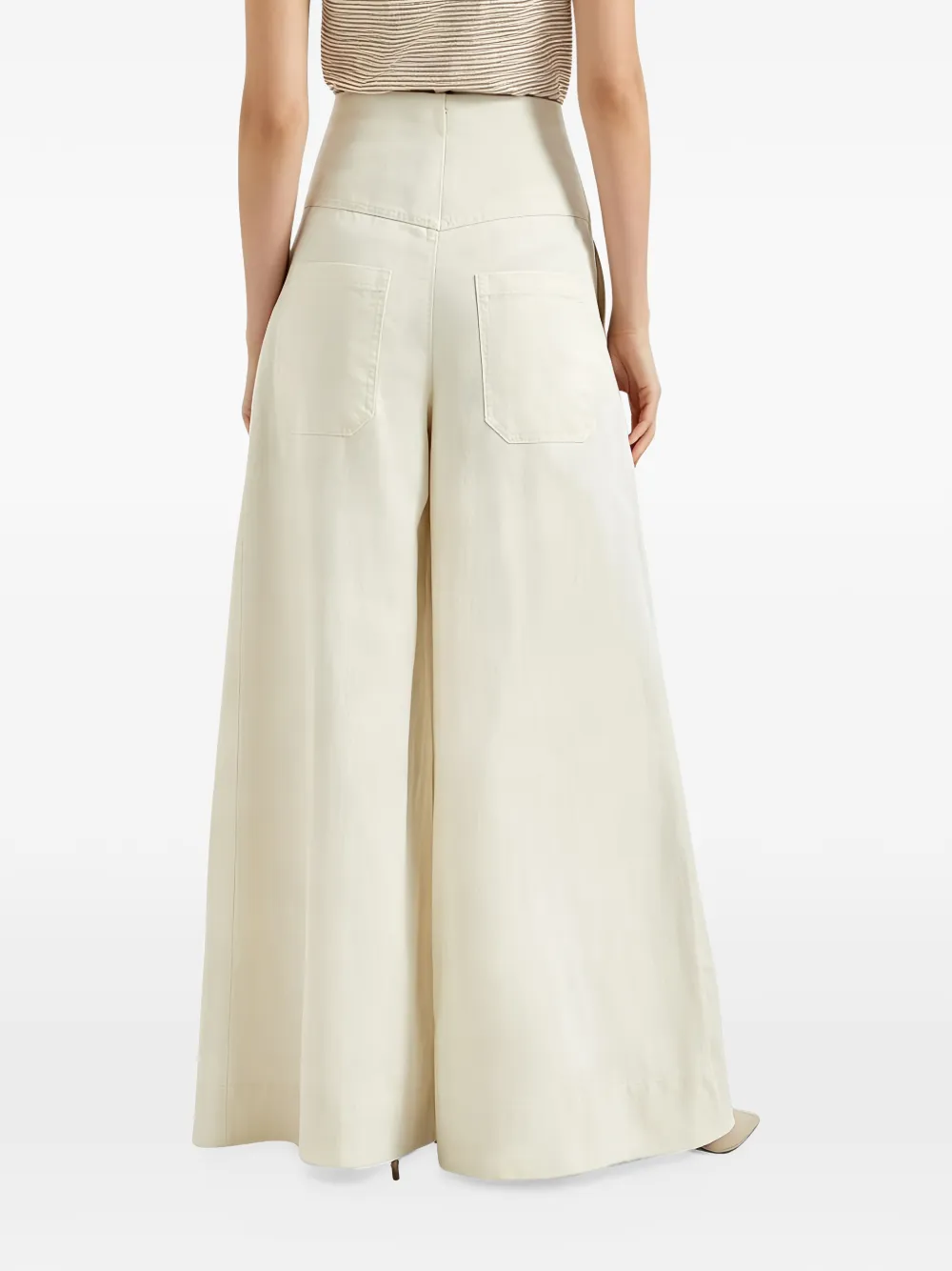 Brunello Cucinelli pleated-detail palazzo pants Beige