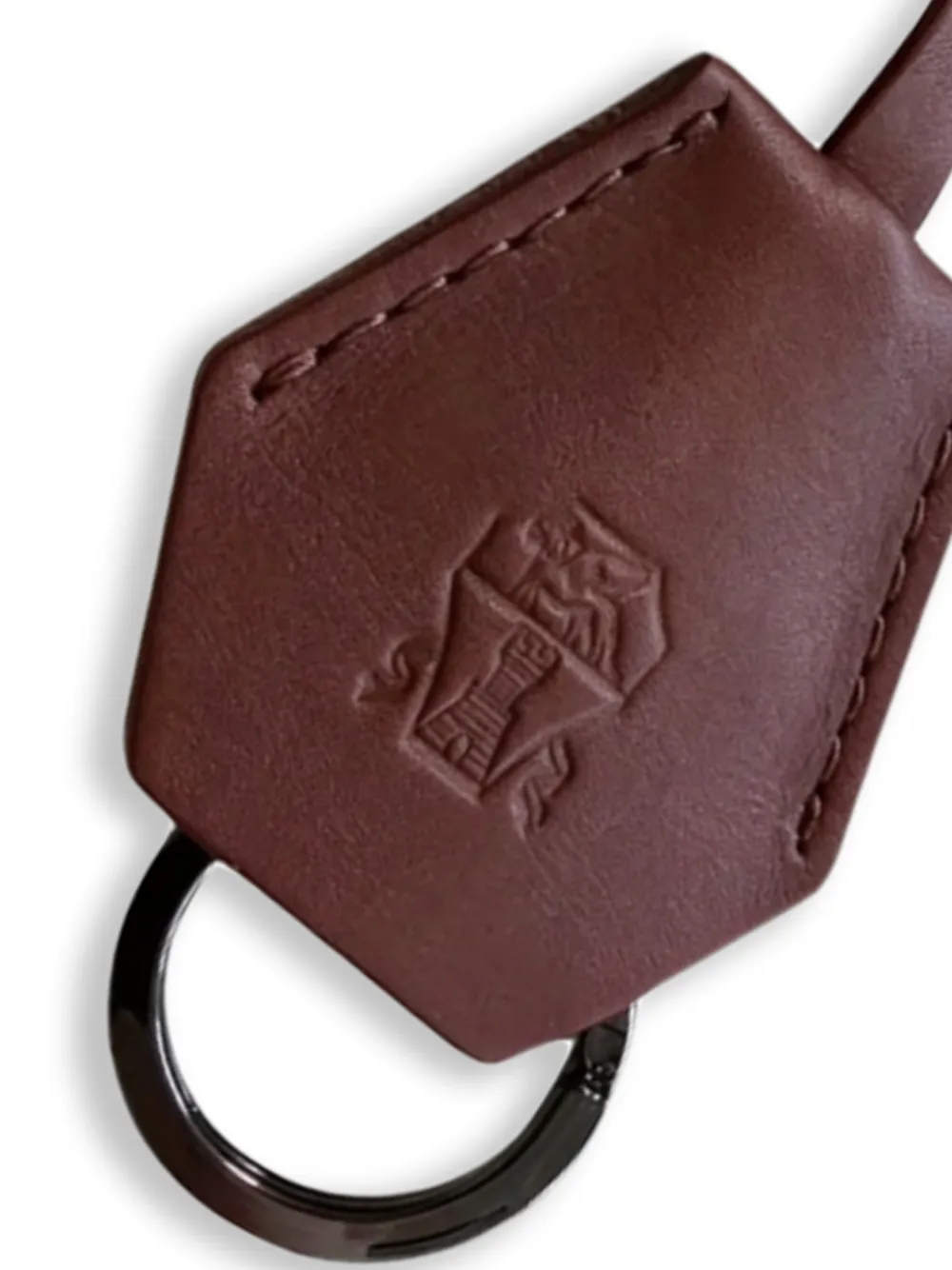 Brunello Cucinelli Sleutelhanger met logo-reliëf Bruin