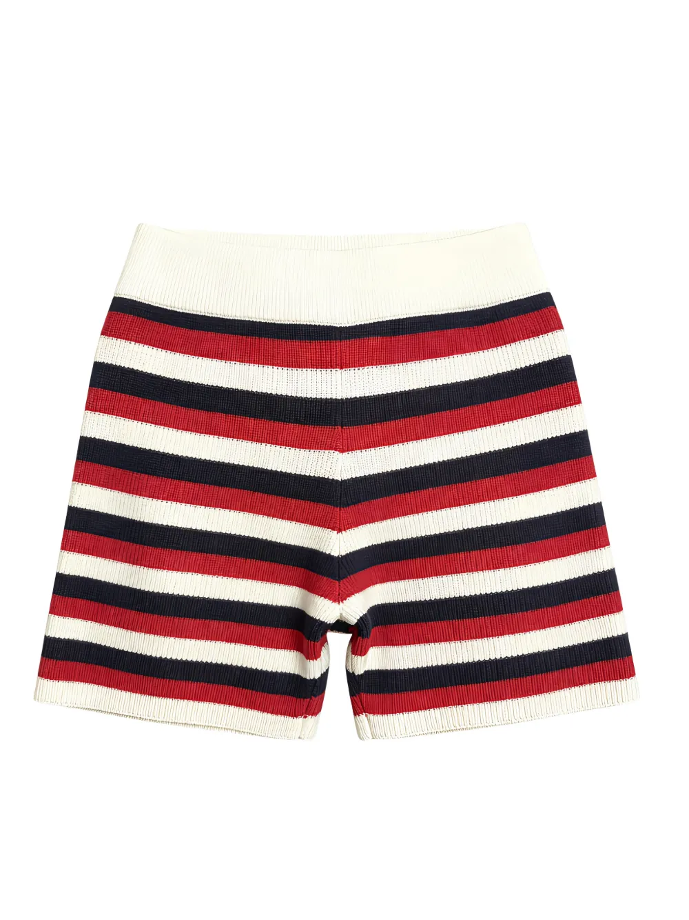 Brunello Cucinelli Gestreepte geribbelde shorts Wit