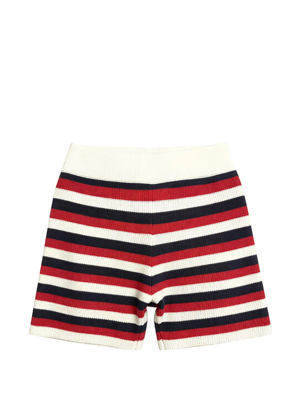 Brunello Cucinelli Striped Ribbed Shorts In Multi