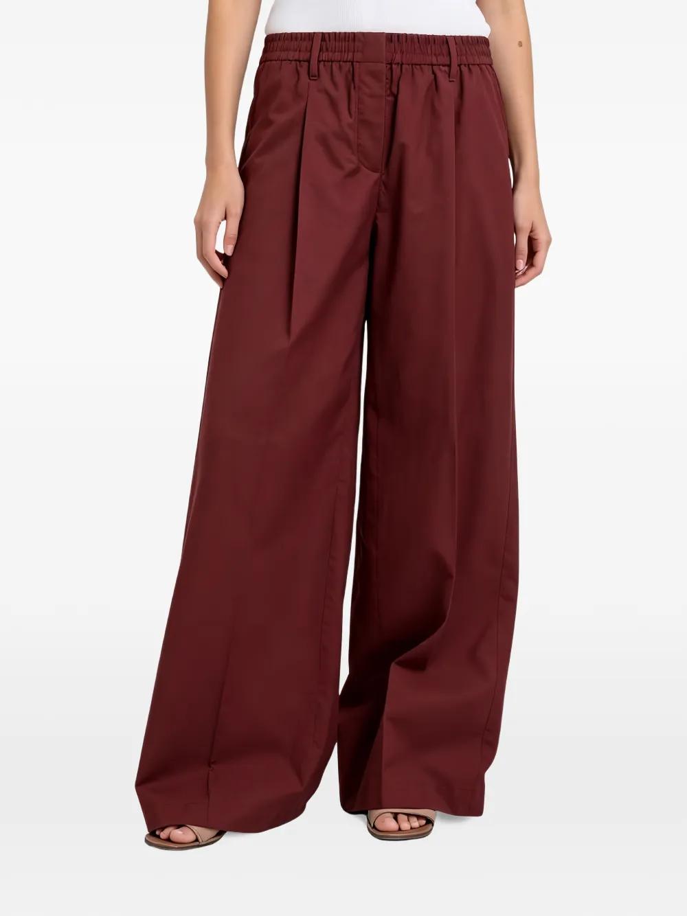 Brunello Cucinelli pleated wide-leg trousers