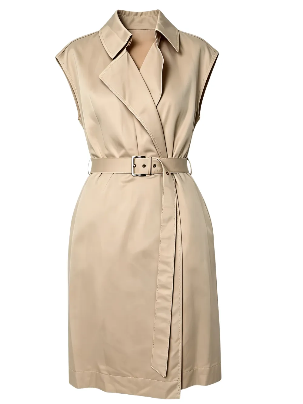 Brunello Cucinelli Mouwloze mini-jurk Beige