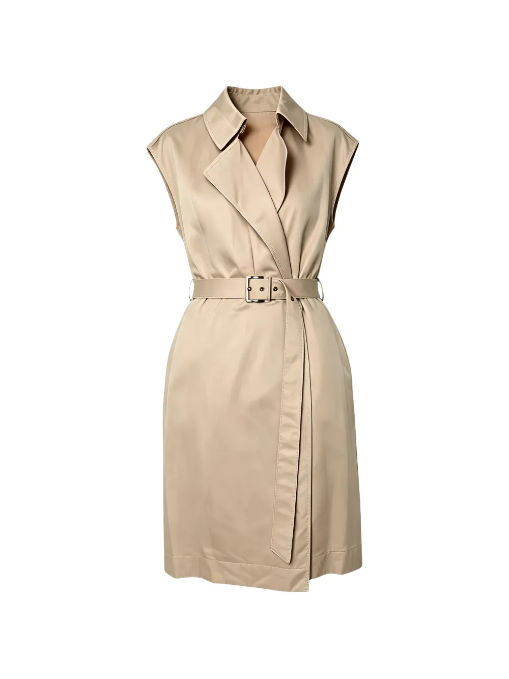 Brunello Cucinelli belted sleeveless mini dress - Tons neutres Brunello Cucinelli belted sleeveless mini dress - Tons neutres