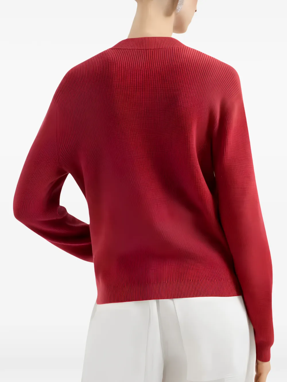 Brunello Cucinelli Ribgebreid vest Rood