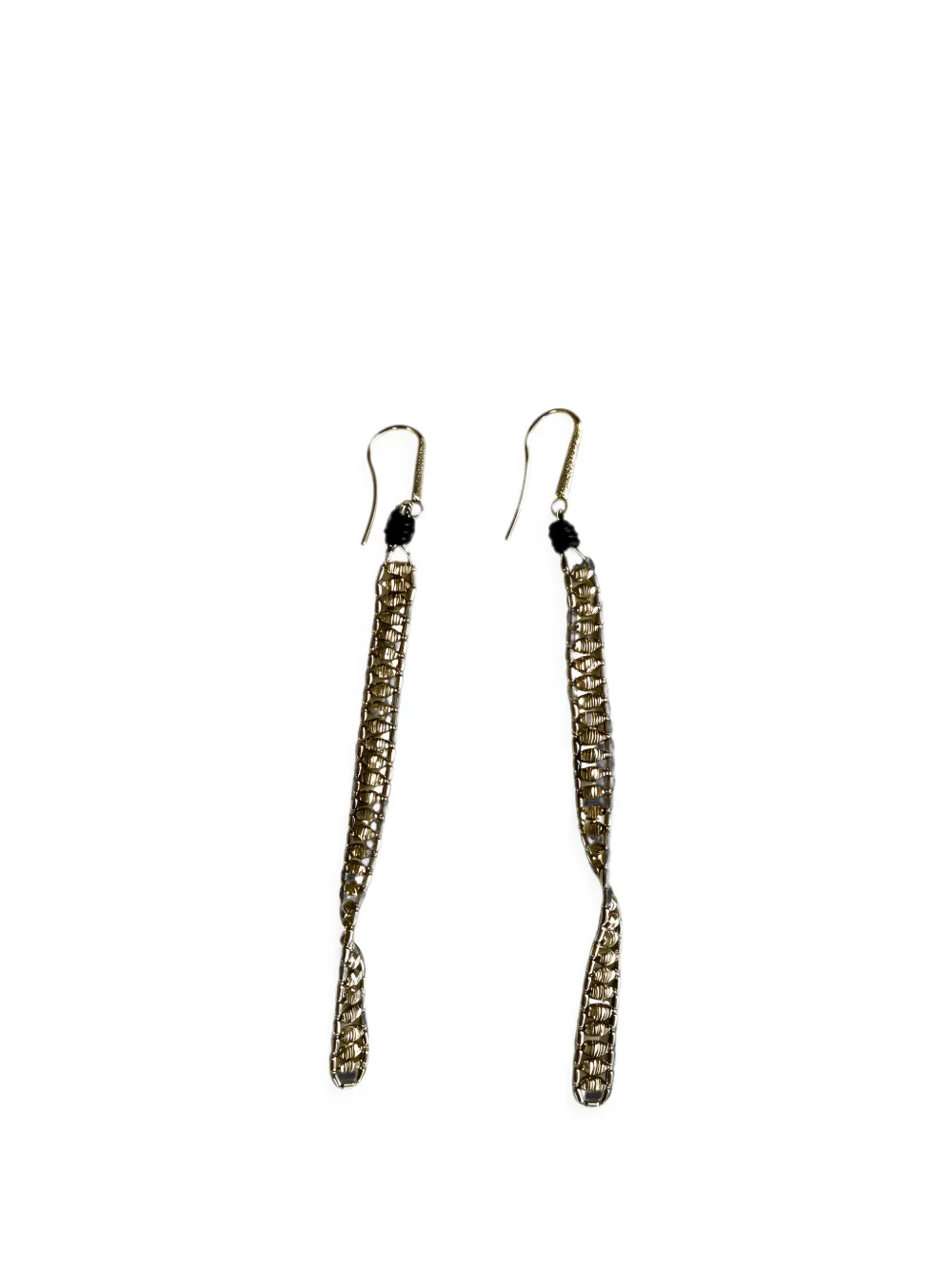 Brunello Cucinelli hook-fastening drop earrings - Or Brunello Cucinelli hook-fastening drop earrings - Or