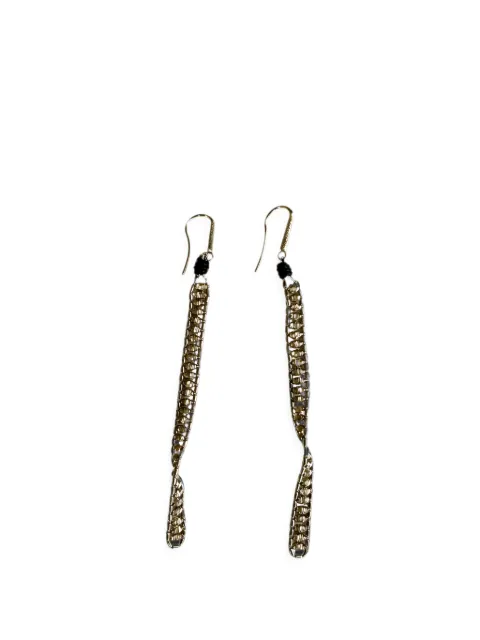 Brunello Cucinelli hook-fastening drop earrings