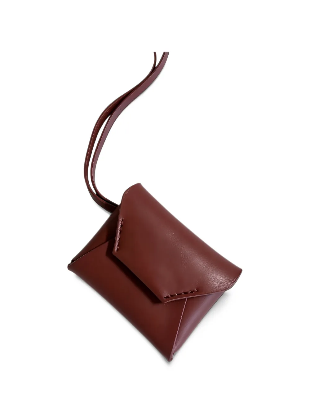 Brunello Cucinelli envelope leather clutch bag - Braun