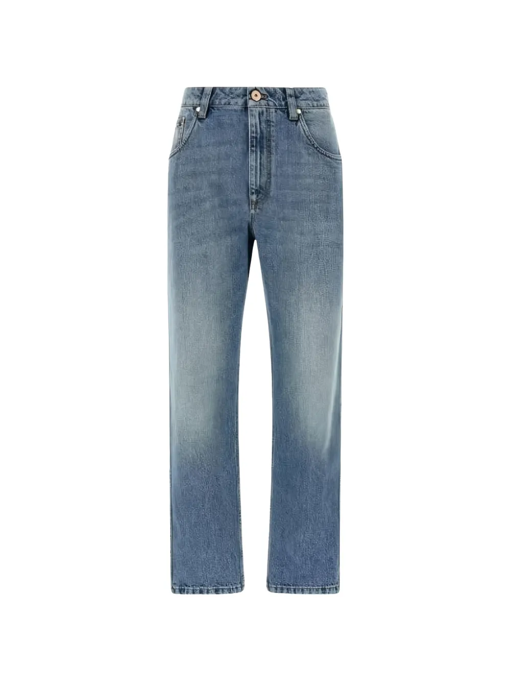 Brunello Cucinelli faded straight-leg jeans - Bleu Brunello Cucinelli faded straight-leg jeans - Bleu