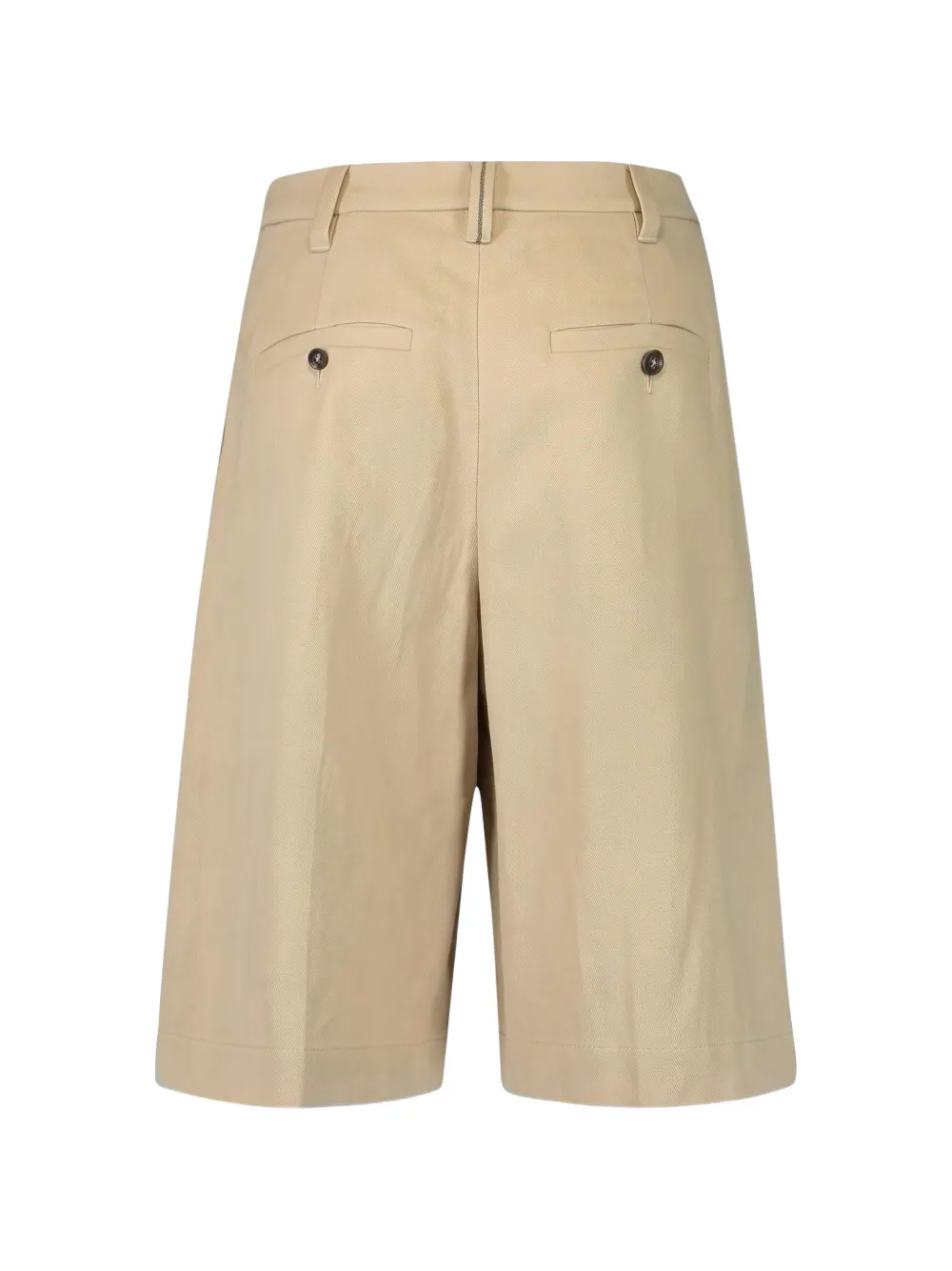 Brunello Cucinelli pleated wide-leg shorts Beige