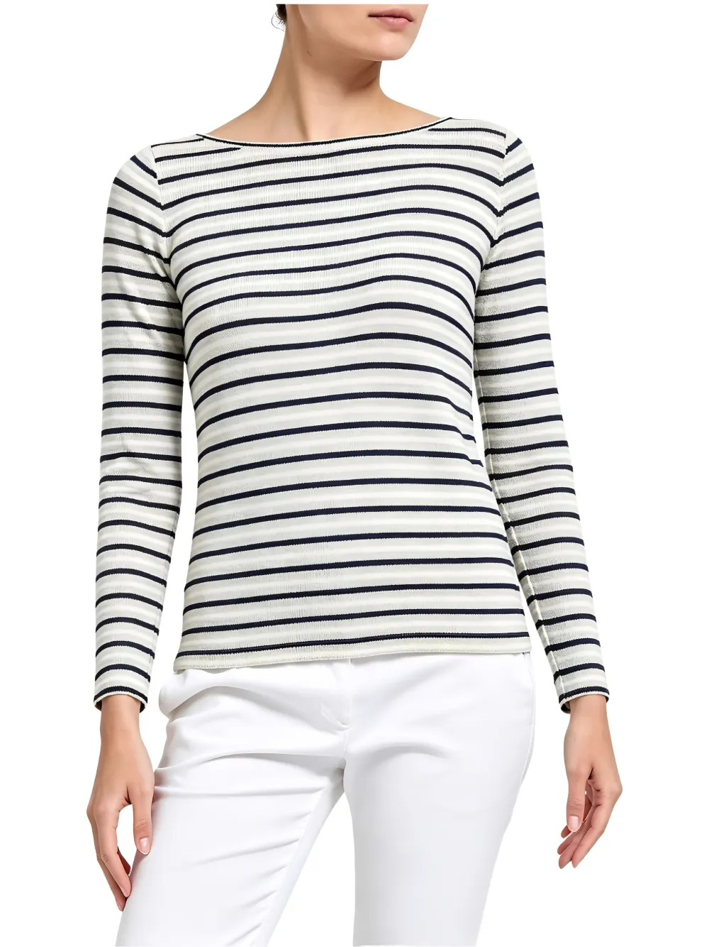 Brunello Cucinelli Gestreepte sweater Wit