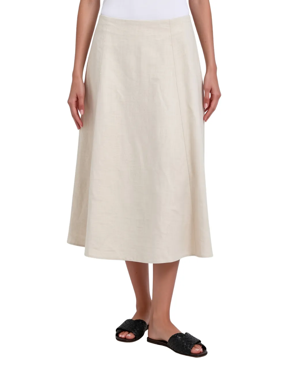 Brunello Cucinelli Midi-rok met A-lijn Beige
