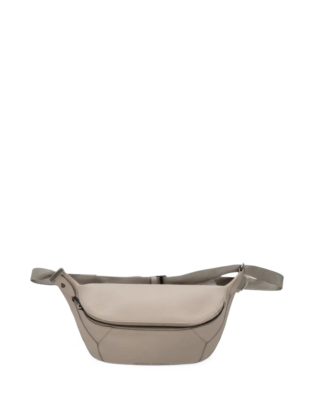 Brunello Cucinelli grained-leather belt bag Beige