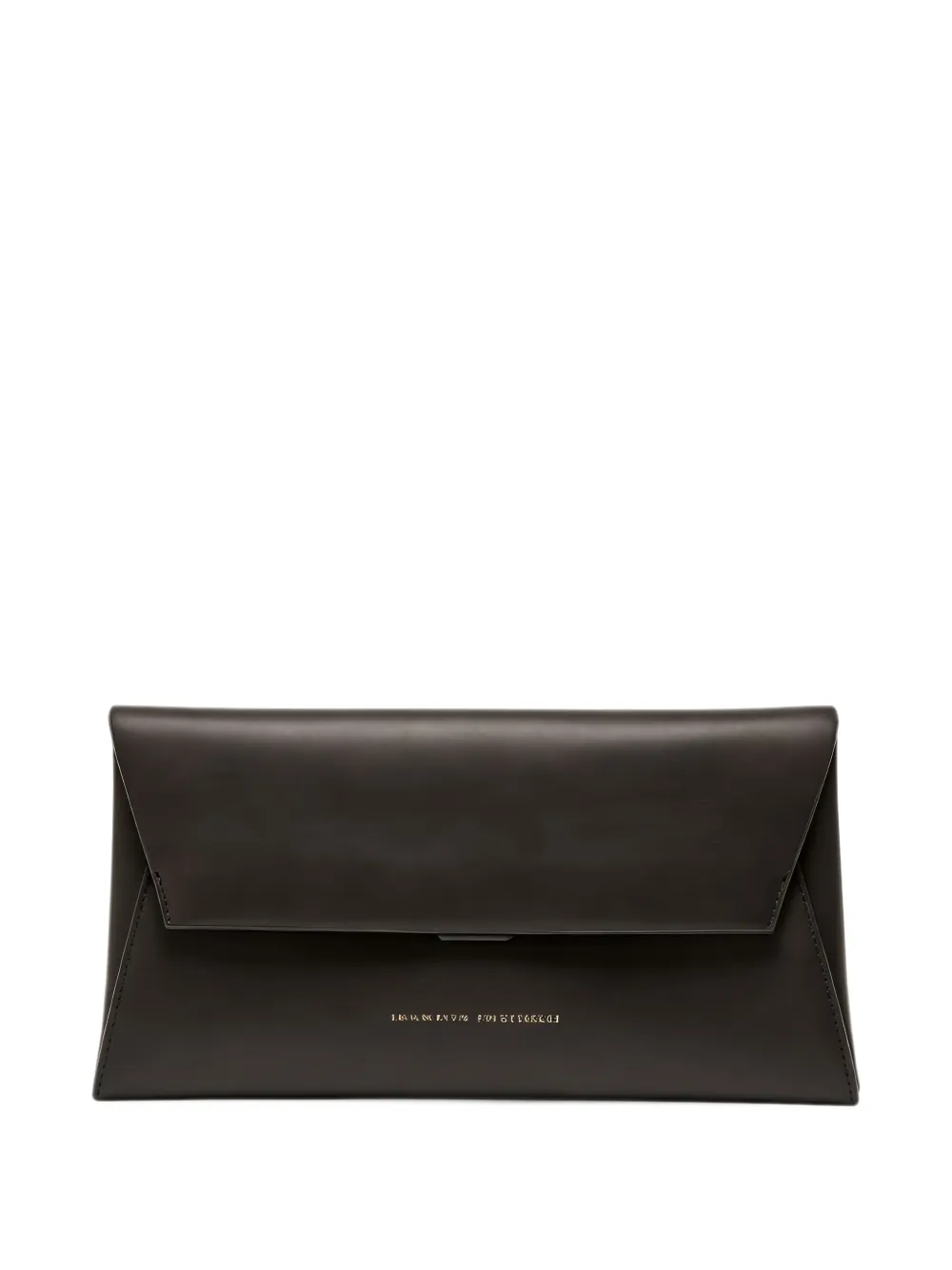 Brunello Cucinelli Envelope leren clutch Bruin