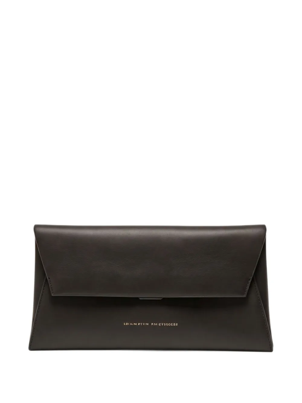 Brunello Cucinelli Envelope leren clutch Bruin
