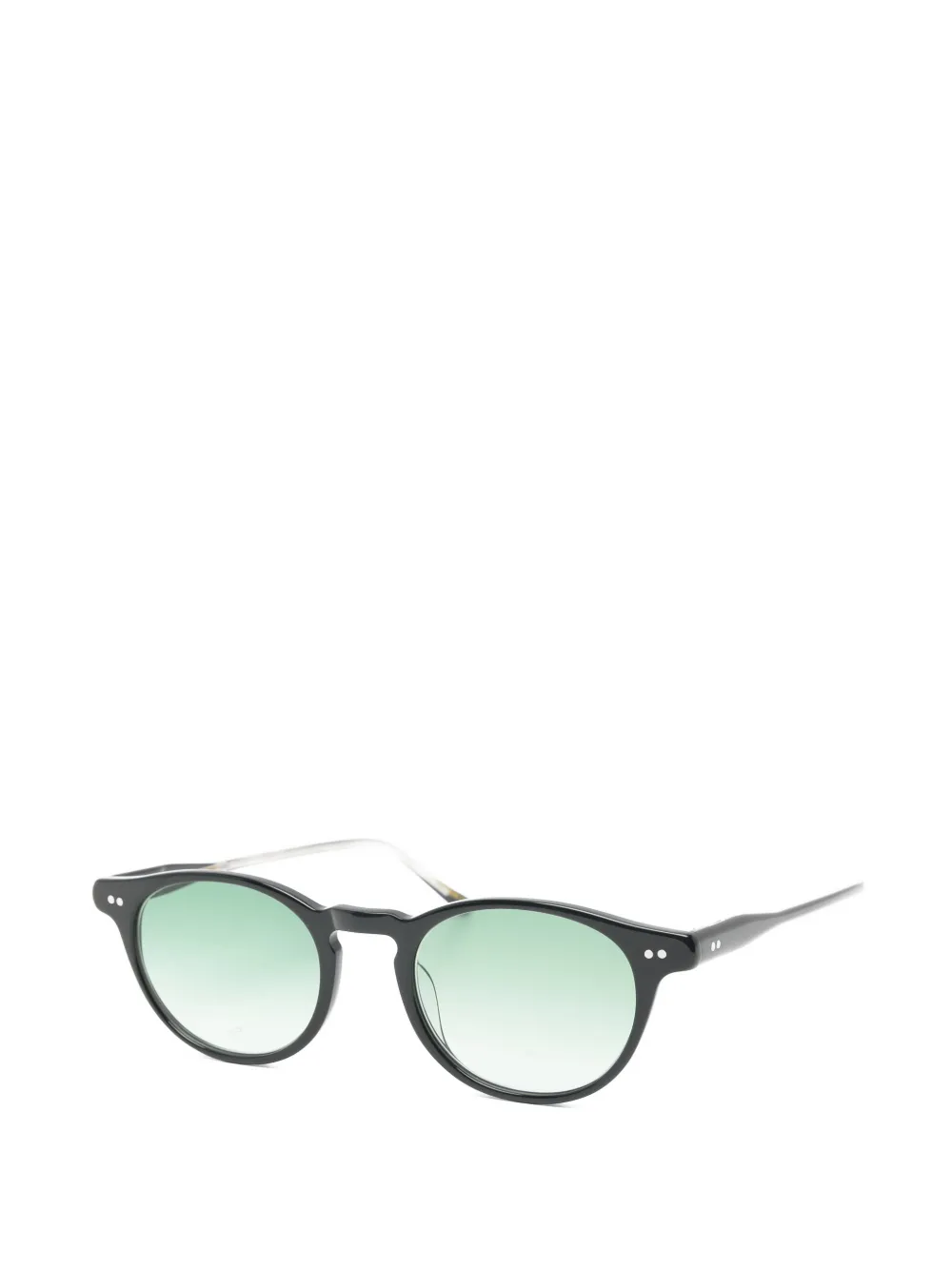 Lesca Bref round-frame sunglasses Zwart