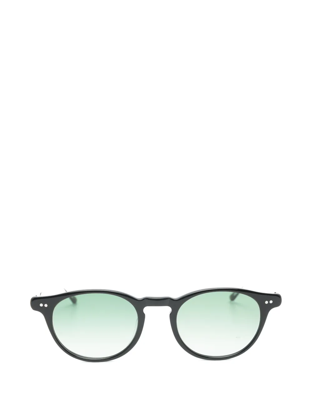 Lesca Bref round-frame sunglasses Zwart
