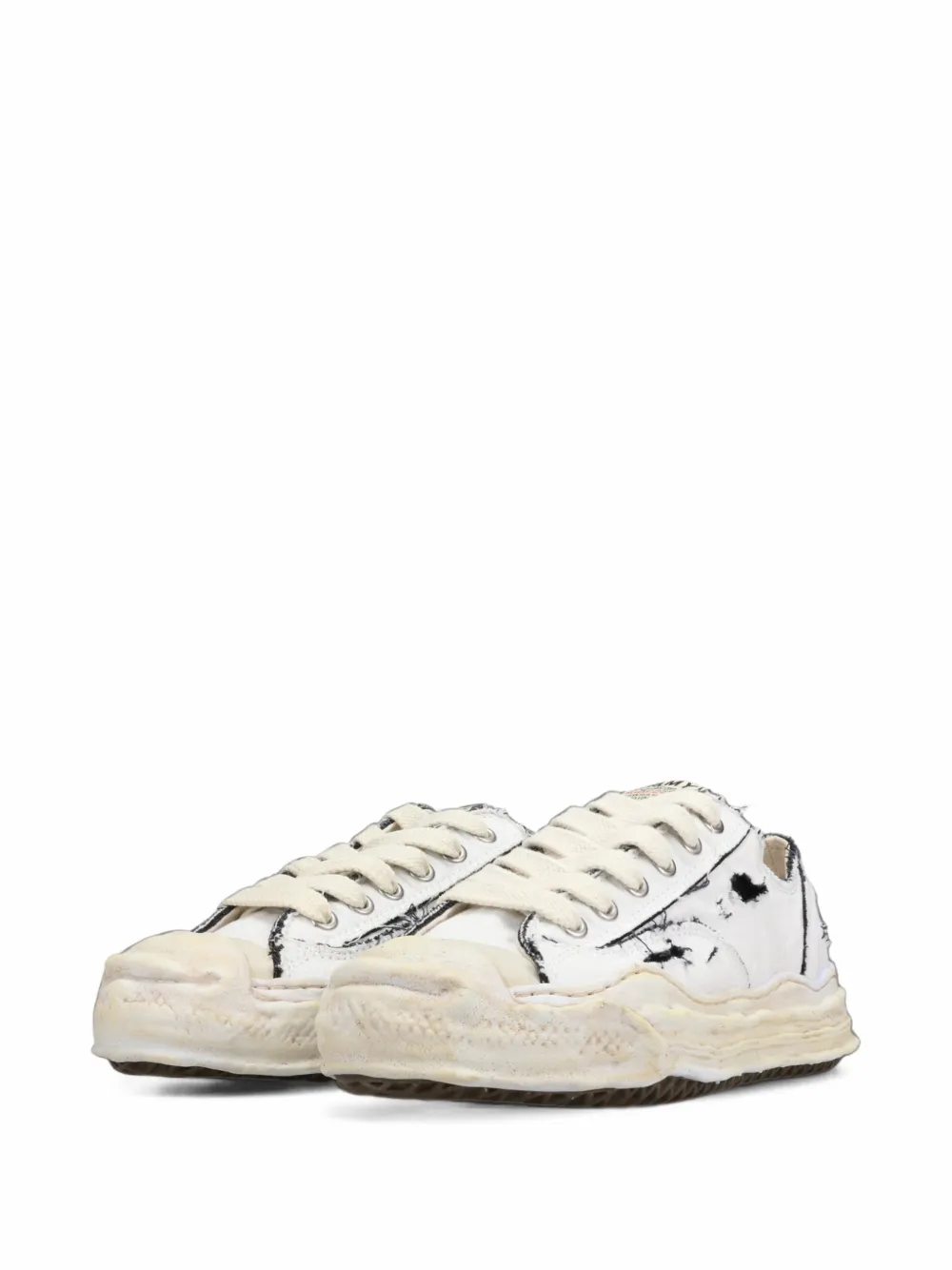 Maison MIHARA YASUHIRO Hank ripping canvas sneakers - Blanc Maison MIHARA YASUHIRO Hank ripping canvas sneakers - Blanc