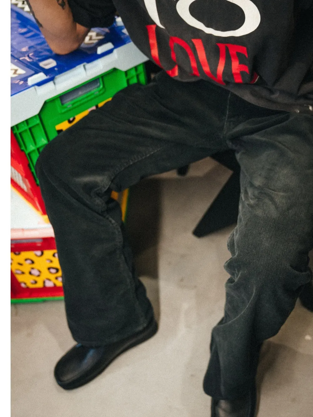 SAINT MXXXXXX Flared broek Zwart