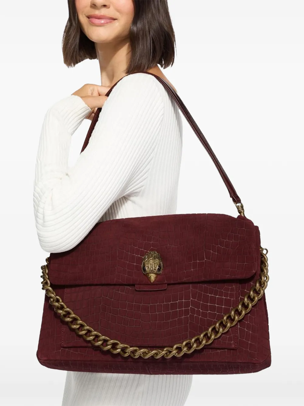 Kurt Geiger London Extra grote Celia schoudertas Rood