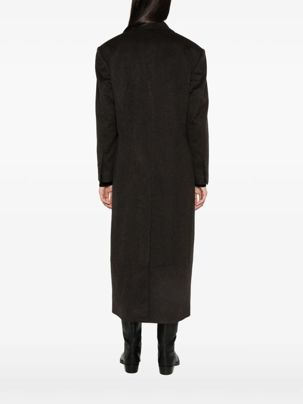 Tagliatore Caitlyn double-breasted peaked-lapel coat Bruin