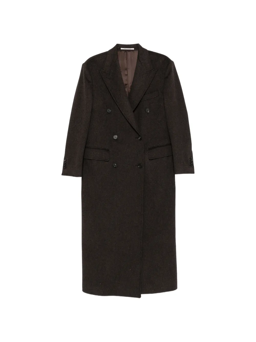 Tagliatore Caitlyn double-breasted peaked-lapel coat - Brown