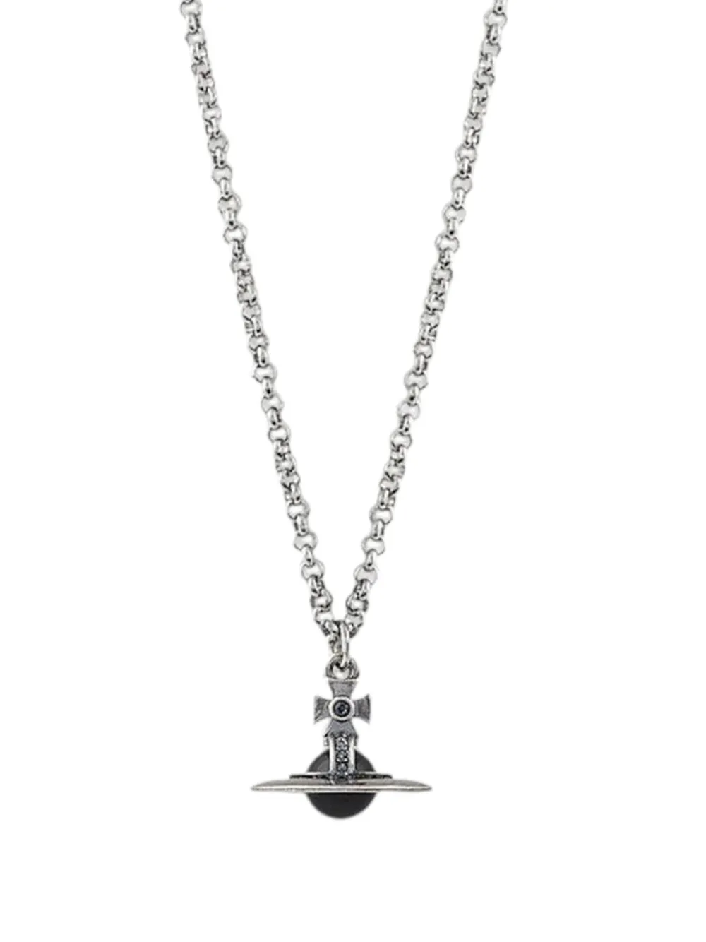 Vivienne Westwood tiny orb pendant necklace - Silber