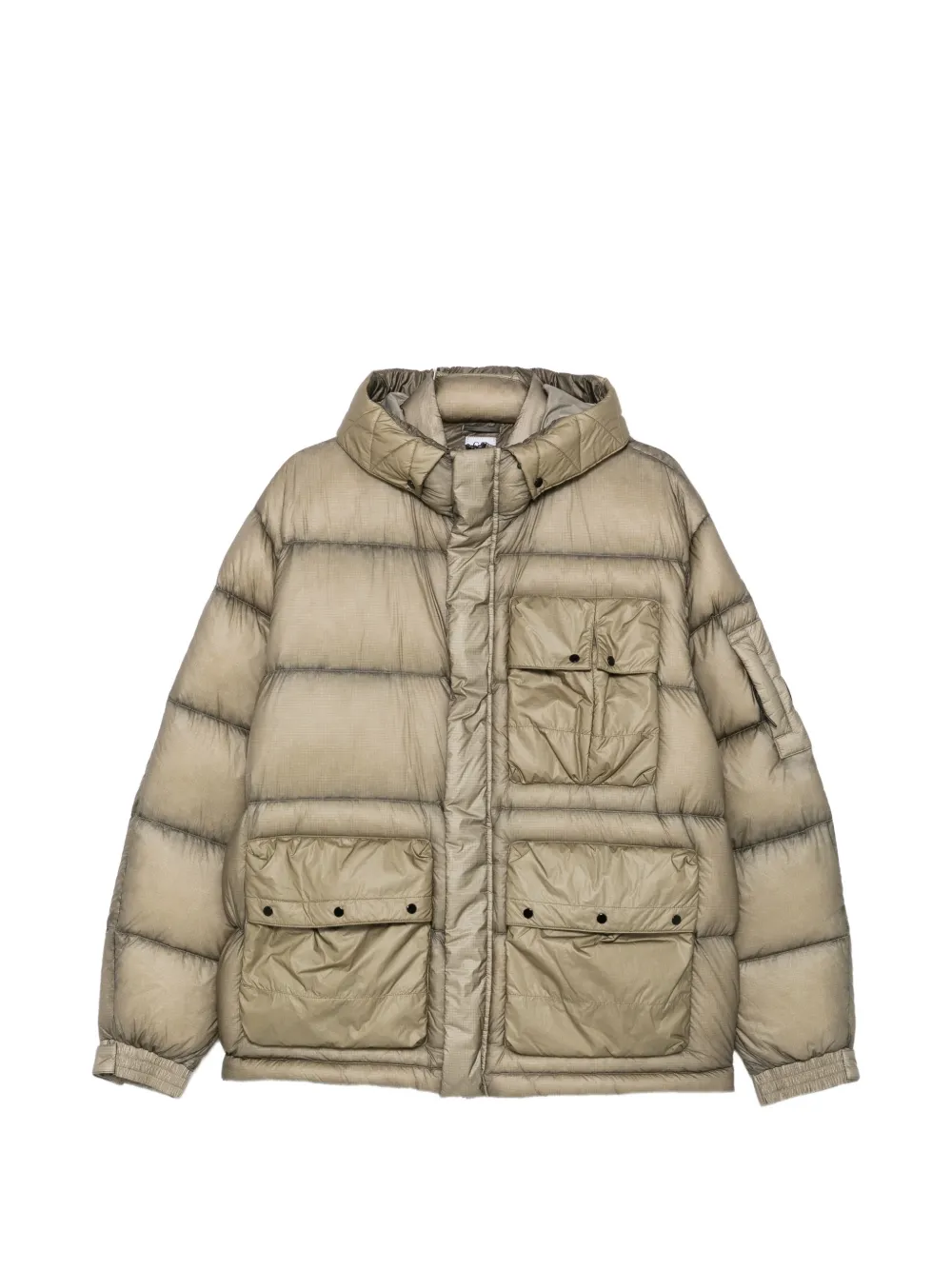 C.P. Company D.D. Shell quilted hooded jacket - Toni neutri