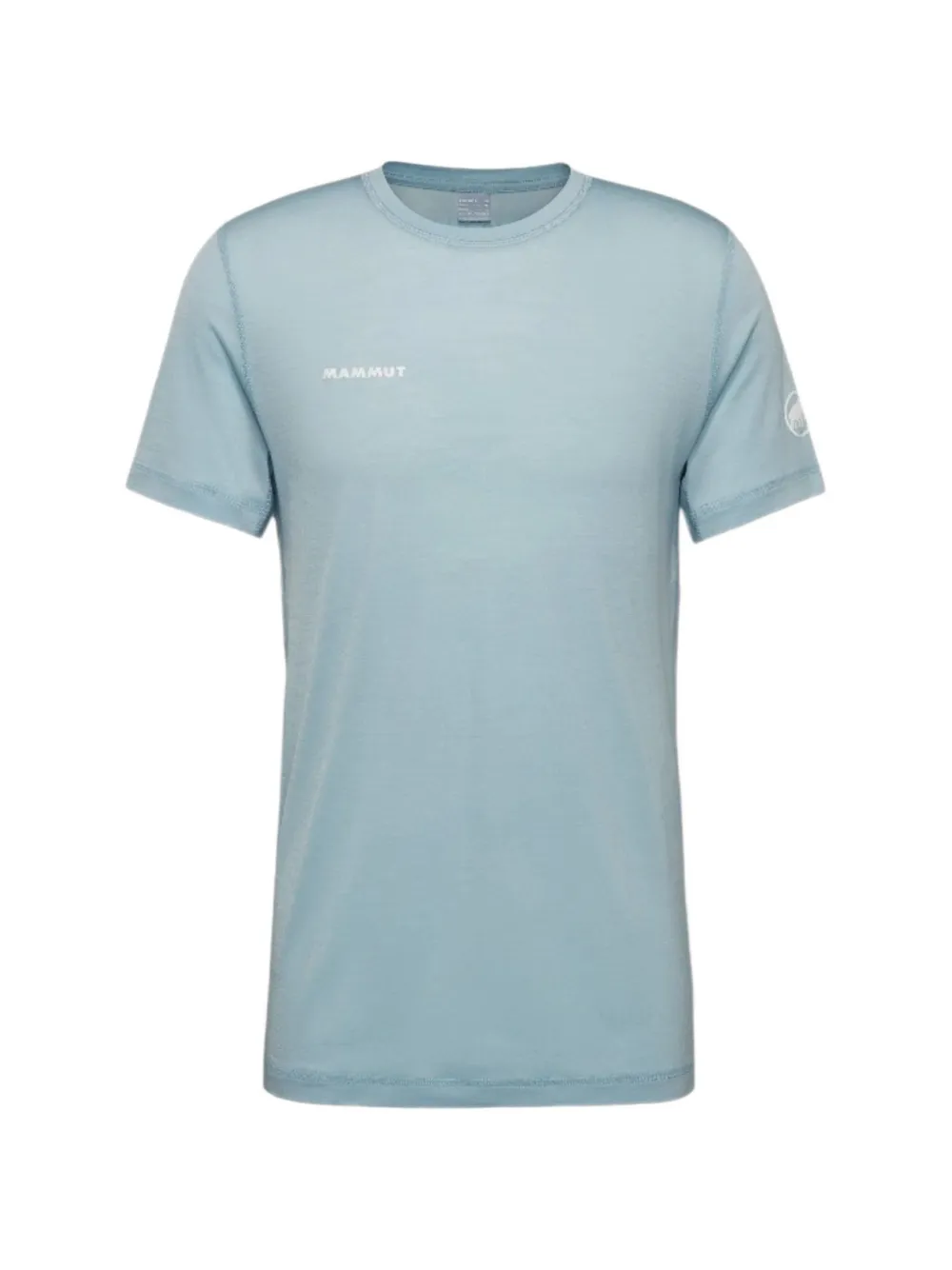 Mammut Tree Wool Logo-print Short-sleeve T-shirt In Blue