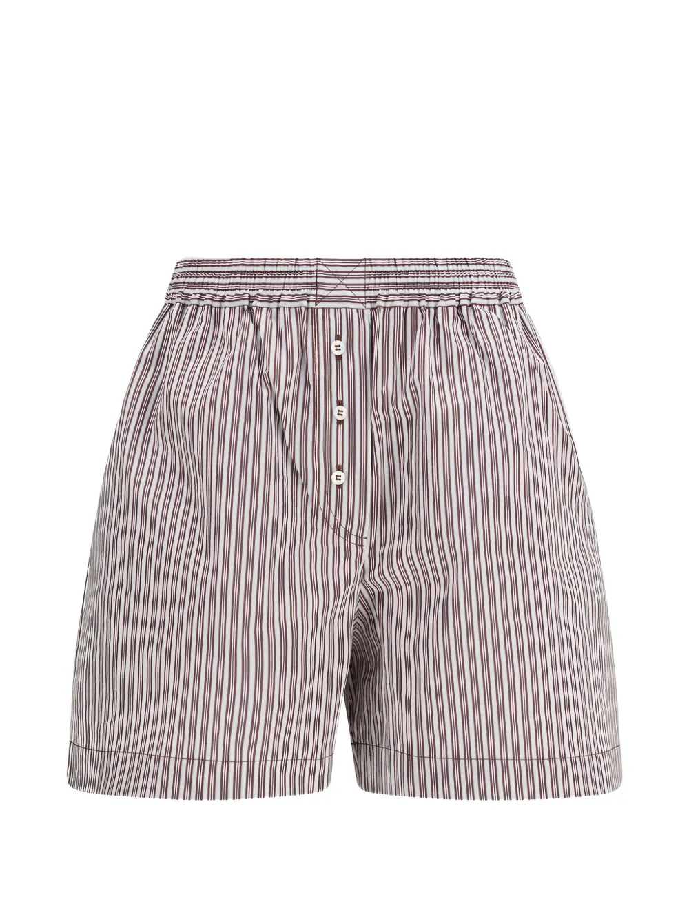 Brunello Cucinelli vertical-stripe shorts - Bianco