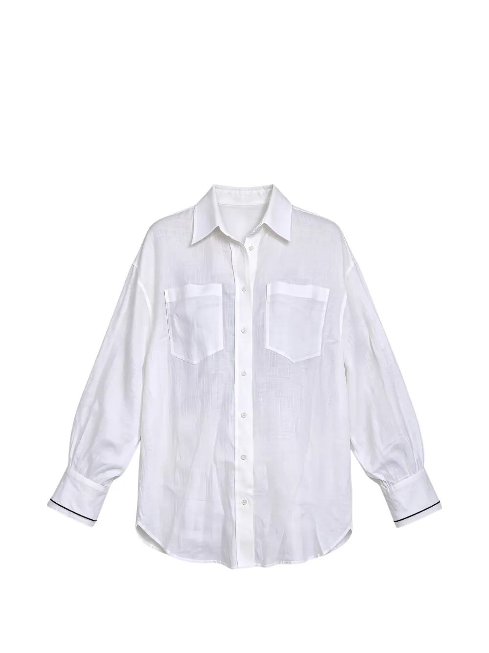 Brunello Cucinelli Blouse met zakdetail Wit