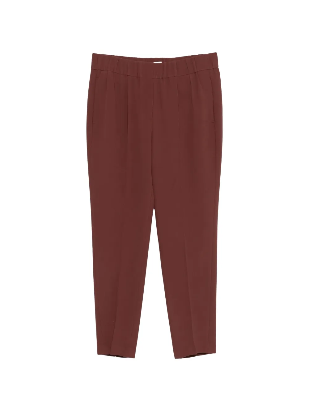 Brunello Cucinelli Plooibroek met elastische taille Bruin