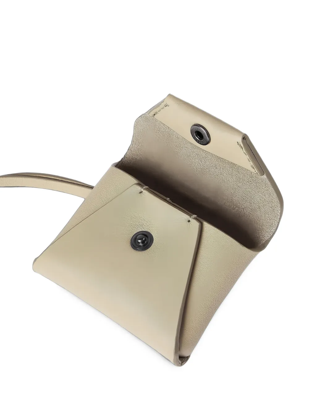 Brunello Cucinelli Leren tassenbedel in envelopdesign Beige