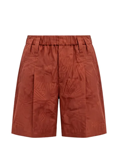 Brunello Cucinelli jacquard pleated shorts