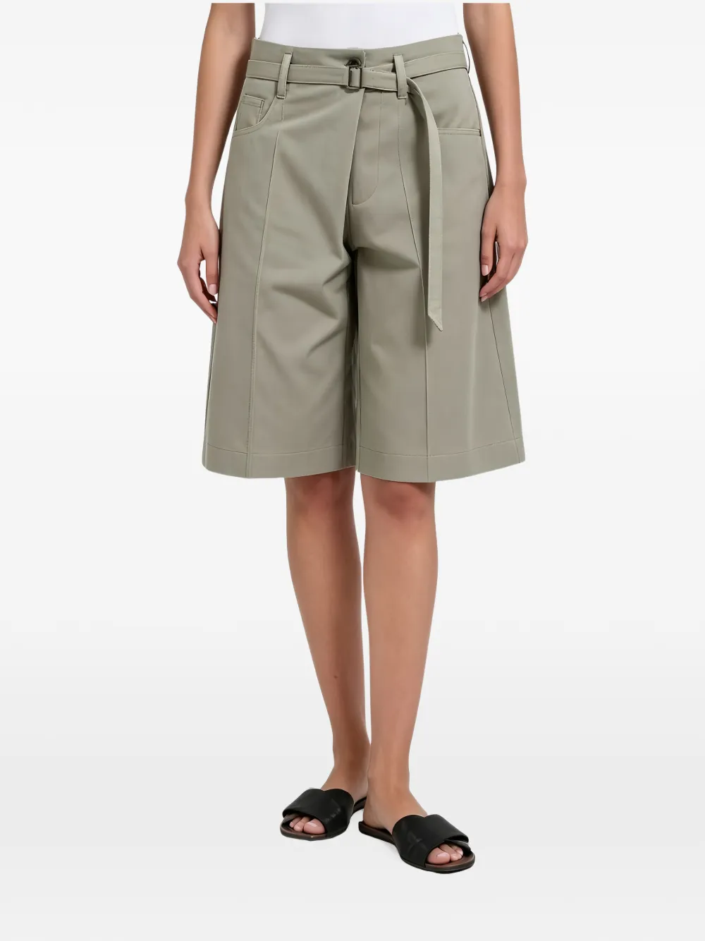 Brunello Cucinelli belted pleated shorts - Gris Brunello Cucinelli belted pleated shorts - Gris