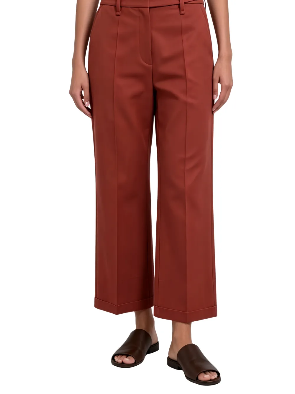 Brunello Cucinelli Cropped broek Rood