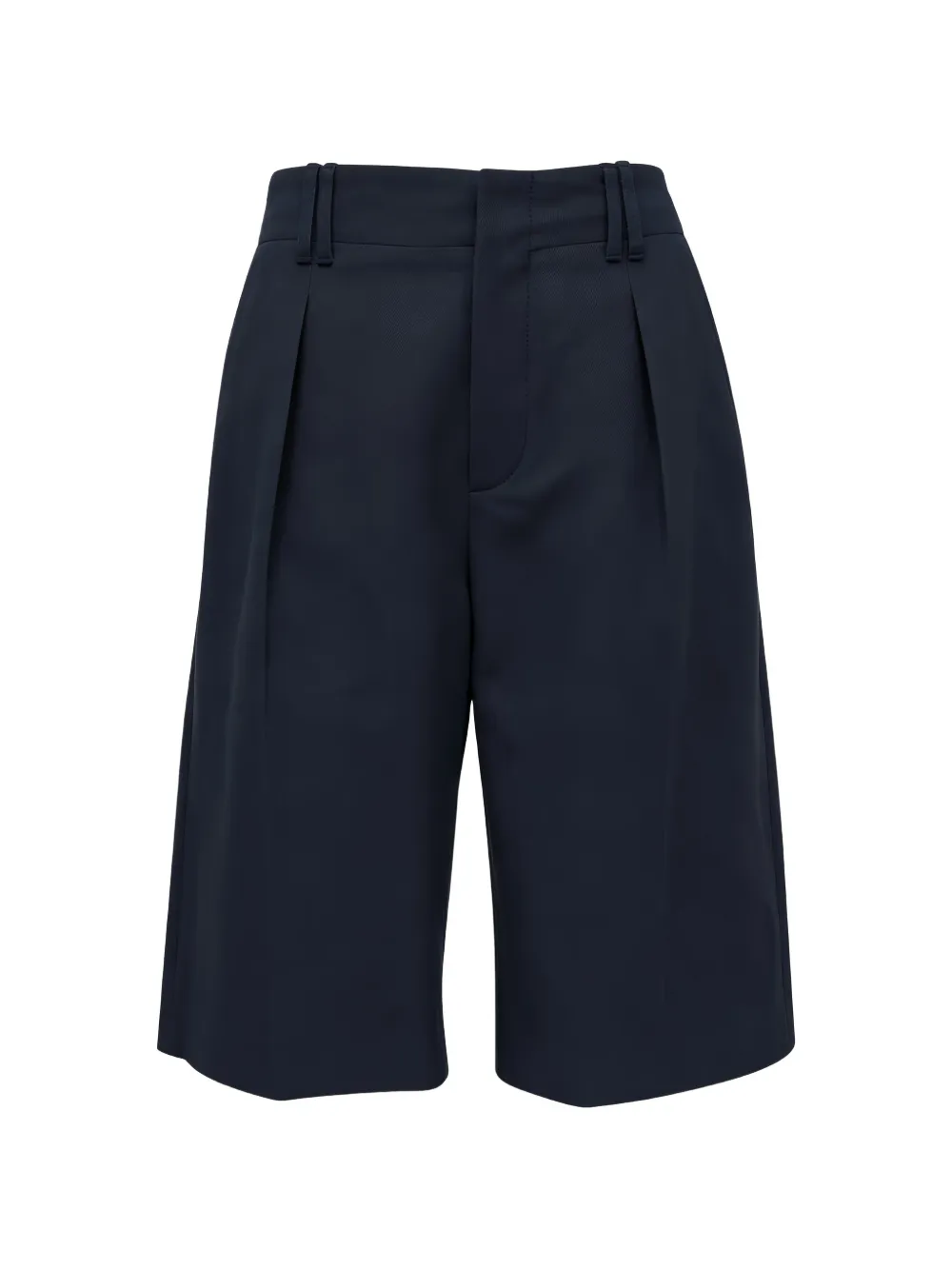 Brunello Cucinelli pleated knee-length shorts - Bleu