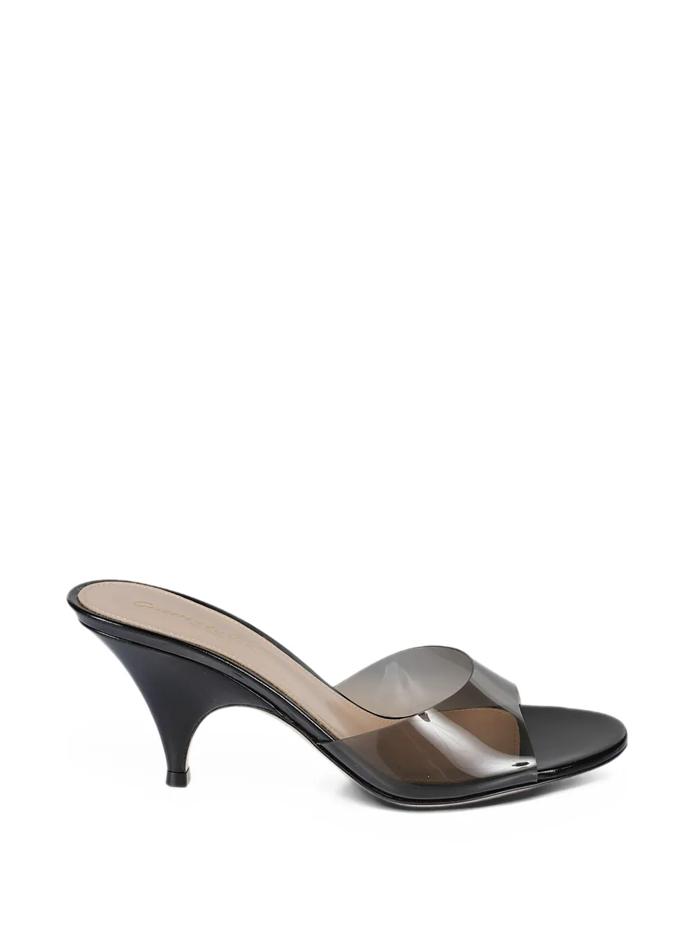 Gianvito Rossi Sofia transparent-strap heeled mules - Black