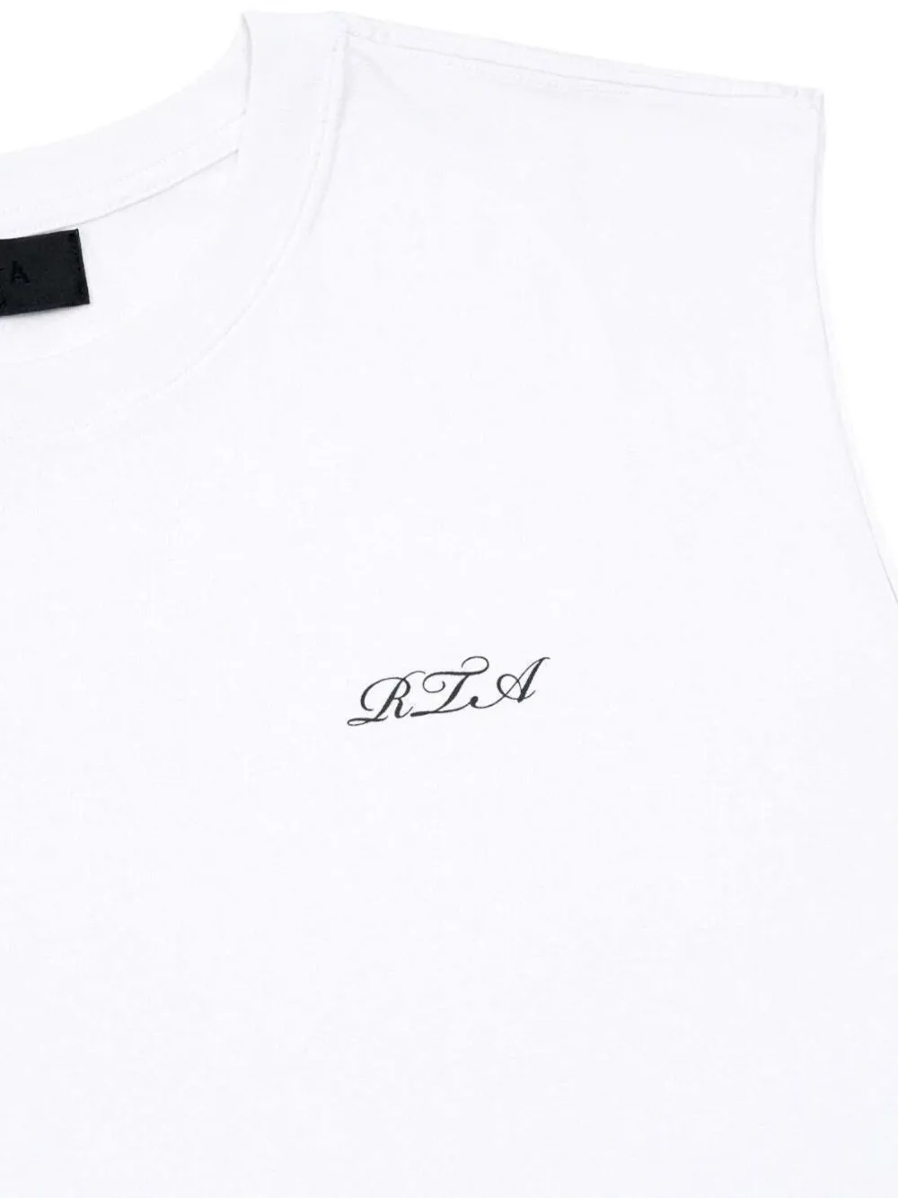 RTA Terry Muscle T-shirt met logo Wit