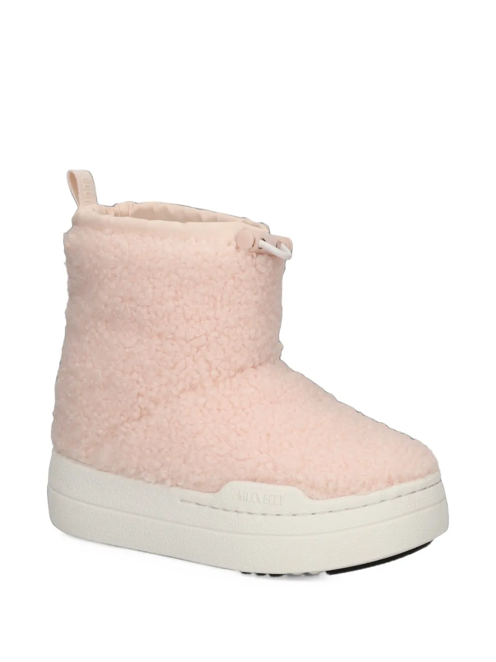 Moon Boot Kids faux-shearling boots - Rosa