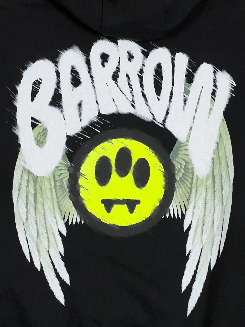 BARROW Hoodie met print Zwart