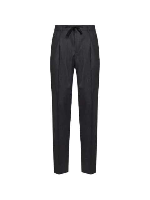 Tagliatore drawstring pleated trousers
