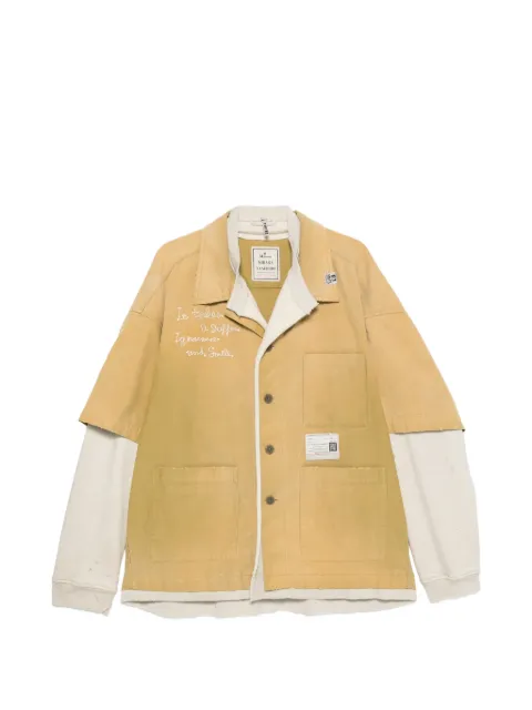 Maison MIHARA YASUHIRO layered-design embroidered jacket