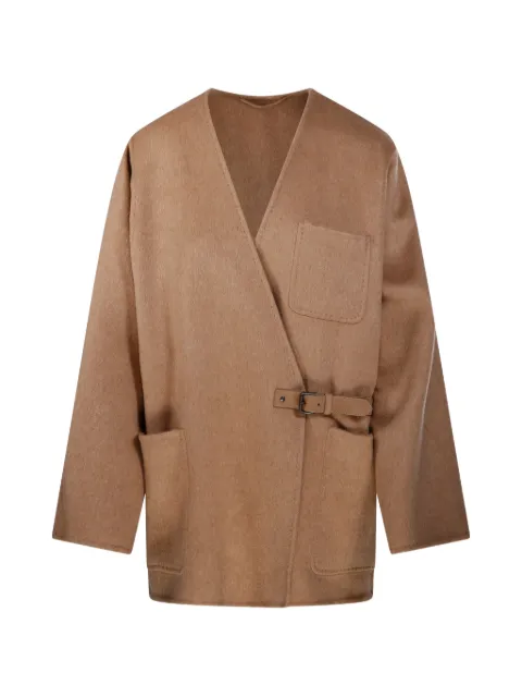 Max Mara camel and mohair cardigan coat