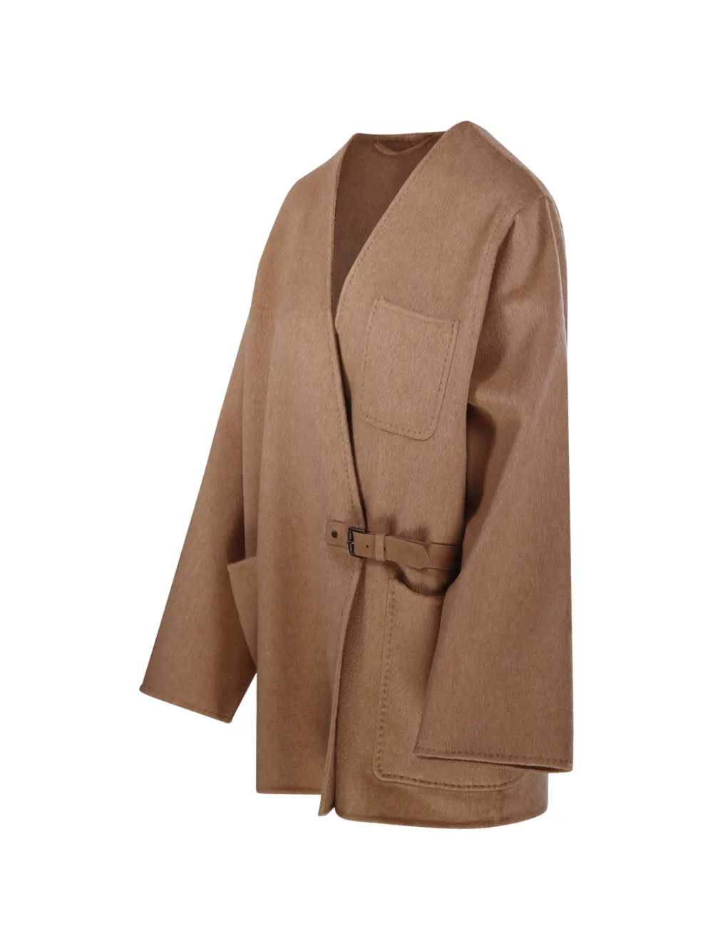 Max Mara Vest van kameelhaar en mohair Beige