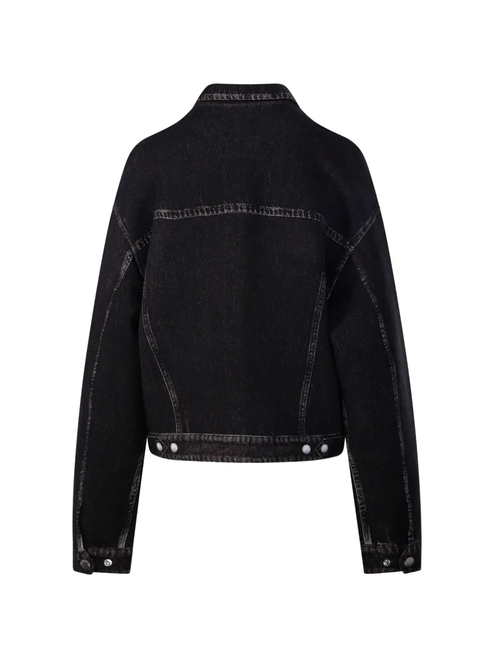 rag & bone Belmont denim jack met knopen Zwart