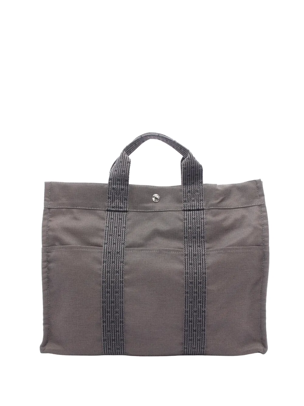 Hermès Pre-Owned 20th Century Canvas Herline MM tote bag - Gris Hermès Pre-Owned 20th Century Canvas Herline MM tote bag - Gris