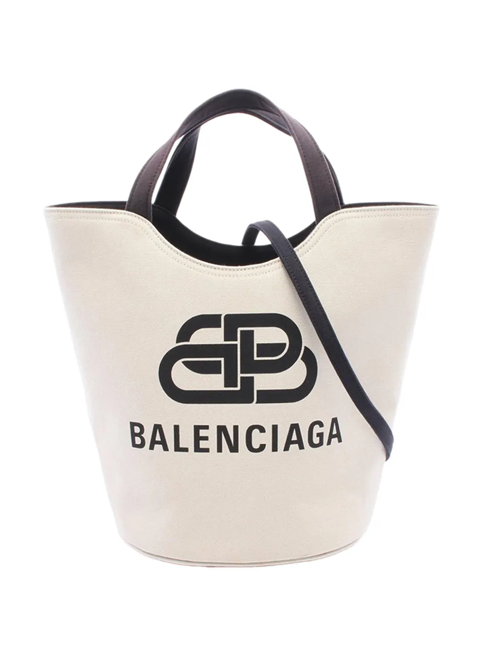 Balenciaga Pre-Owned 2018-2026 Wave Tote Canvas satchel - Weiß