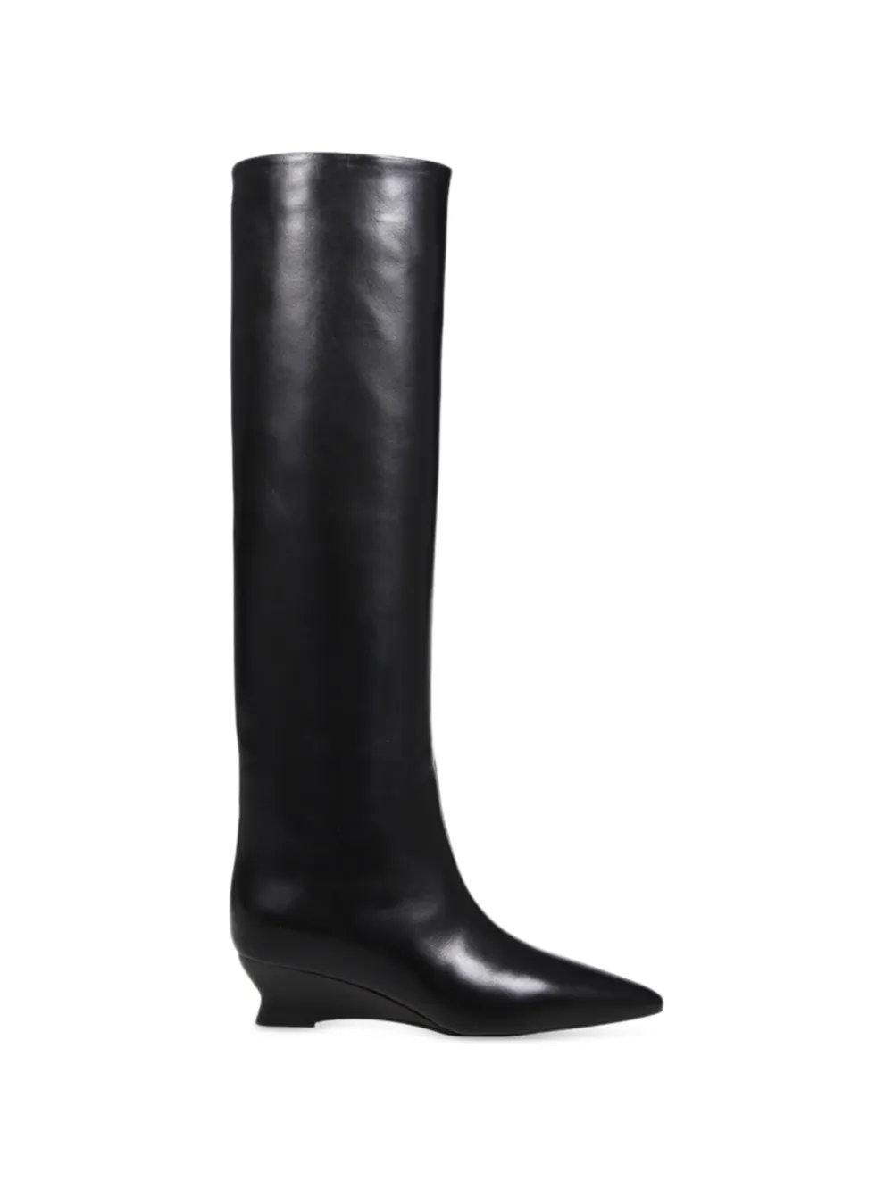 Le Monde Beryl Babouche wedge-heel pointed-toe boots - Noir Le Monde Beryl Babouche wedge-heel pointed-toe boots - Noir