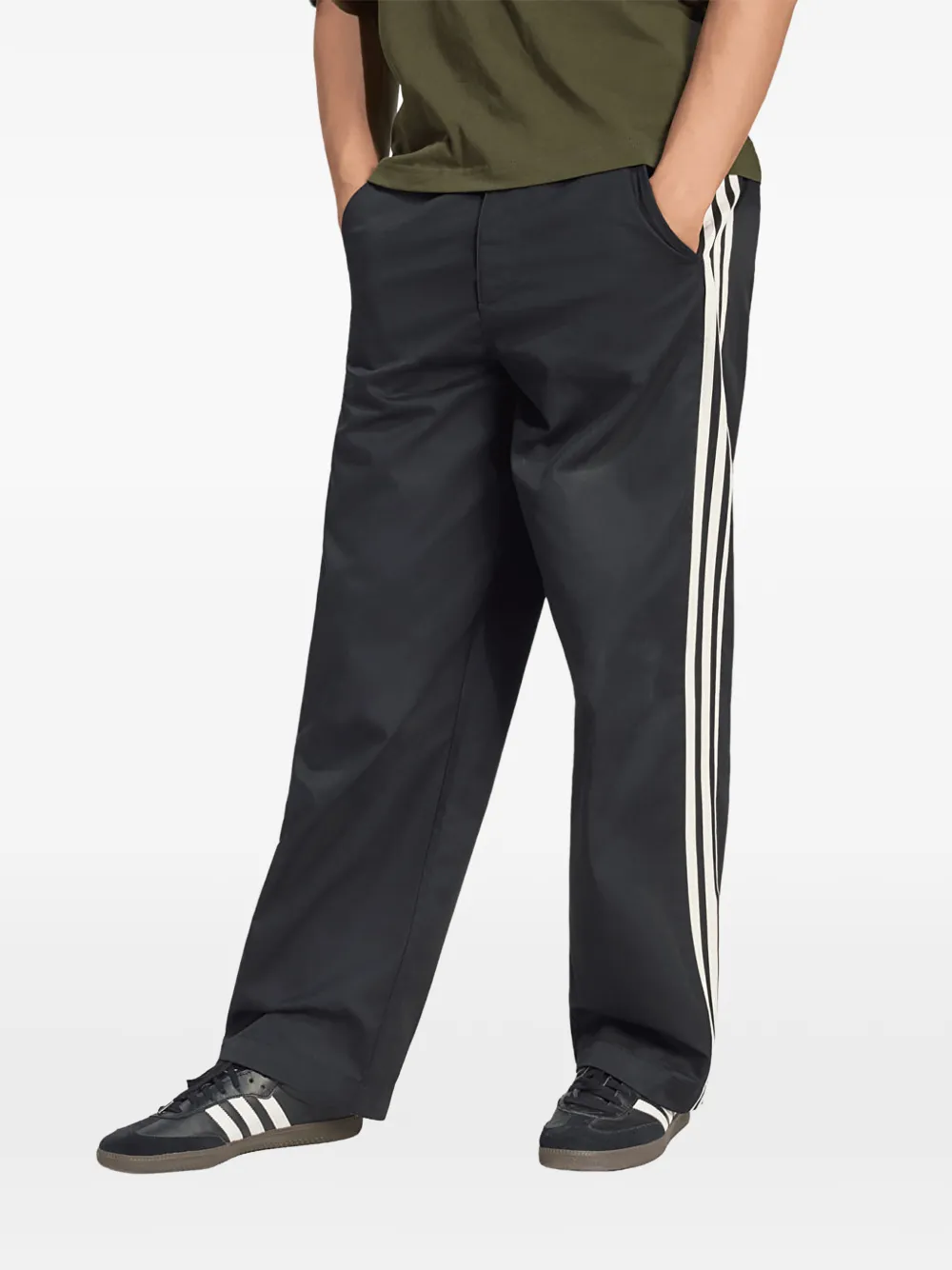 adidas 3 stripes pleated pants - Noir adidas 3 stripes pleated pants - Noir