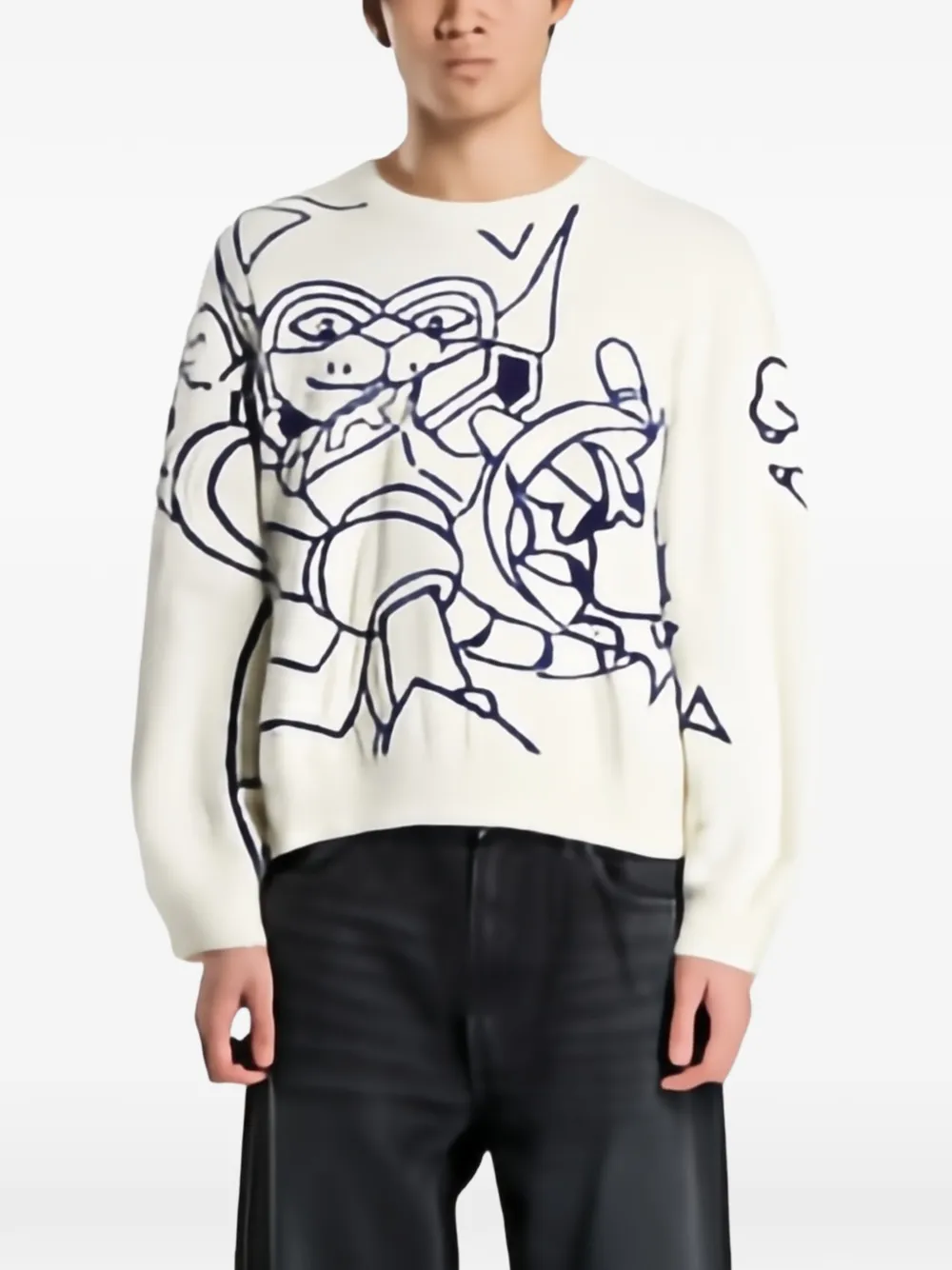 Ripndip Rokkunerm mohair sweater